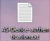 デバイス認証ファイル